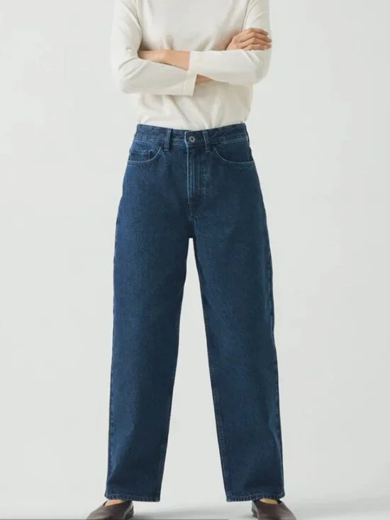 TOAST London Tapered Indigo Denim Pants Sz 8 UK - Picture 1 of 9